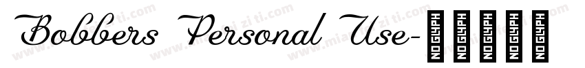 Bobbers Personal Use字体转换